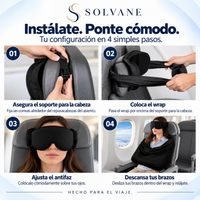 Solvane Kit de Viaje 3 en 1 para un Descanso de Primera Clase